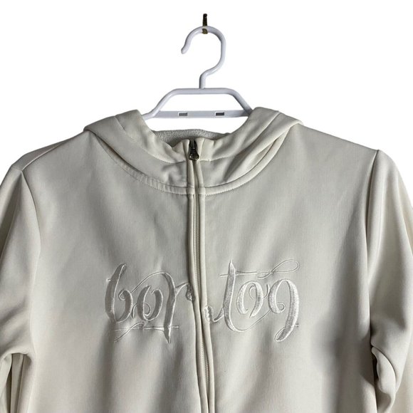 Burton Men's Ivory Full Zip Performance Wear Jacket Hoodie - Picture 2 of 11